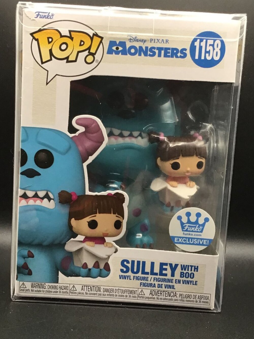 Funko Pop Sulley with Boo #1158 Disney Pixar Monsters Inc Funko Exclusive w/Pro